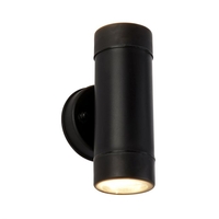 Searchlight Coastal Outdoor Up & Down Wall Light - Black