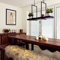 Tray 3 Light LED Bar Ceiling Pendant - Black