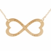 9ct Rose Gold Infinity Heart Necklace
