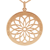 9ct Rose Gold Plated Dream Catcher Necklace