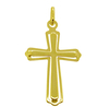 9ct Solid Yellow Gold Layered Celtic Cross Pendant & Optional Chain