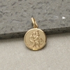 9ct Yellow Gold 12mm St Christopher Pendant With Optional Engraving and Chain