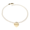 9ct Yellow Gold Mini Personalised Hearts Bracelet