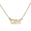 9ct Yellow Gold Plated Block Style Double Initial Pendant