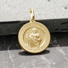 9ct Yellow Gold Plated St Jude Thaddeus Medal With Optional Engraving and Chain