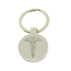 Mirror Polished Round Medic Aware Keyring