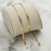 Solid Yellow Gold 3.5mm Curb Chain