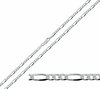 Sterling Silver 2.5mm Figaro Chain
