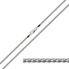 Sterling Silver 2mm Spiga Link Anklet