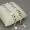 Sterling Silver 6mm Figaro Gents Bracelet