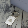 Sterling Silver Ace Of Spades Poker Card Keyring With Optional Engraving