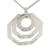 Sterling Silver Art Deco Family Necklace