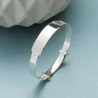 Sterling Silver Baby & Children Expandable ID Bangle With Optional Engraving