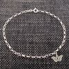 Sterling Silver Belcher Bracelet With Butterfly Charm 