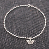 Sterling Silver Charm Bracelet With Butterfly Charm
