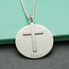 Sterling Silver Cross With Personalised The Lord
