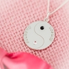 Sterling Silver Engraved Yin Yang Pendant
