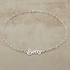 Sterling Silver Name Anklet