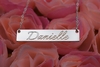 Sterling Silver Name Bar Tag Pendant