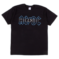 AC/DC Black Classic Logo "Live at the River Plate 09" Mens T-Shirt