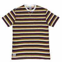 Addict Candy Stripe Red/Navy Pocket T-Shirt