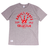 Addict Grey Marl Wildflowers Beats T-Shirt