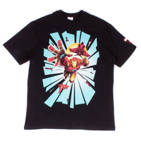 Addict x Marvel Black "Odisy Iron Man" T-Shirt