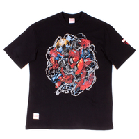 Addict x Marvel Black "Odisy Spiderman" T-Shirt