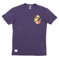 Addict X Numskuul Print Navy T-Shirt