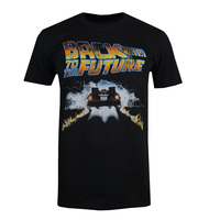 Back To The Future Delorian Black T-Shirt