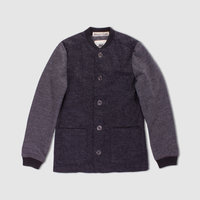 Bolongaro Trevor Charcoal Grey Woollen Baseball Jacket