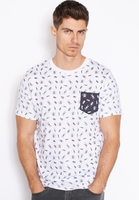 Brave Soul Archni White Bug t-shirt