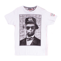 Brave Soul White Abraham Lincoln T-Shirt