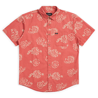 Brixton Lava Red Charter Print S/S Shirt