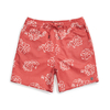 Brixton Lava Red Havana Trunk Shorts
