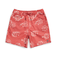 Brixton Lava Red Havana Trunk Shorts