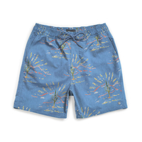 Brixton Slate Blue Cactus Havana Trunks Shorts
