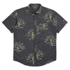 Brixton Washed Black Charter Print S/S Shirt