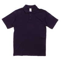 Camping In The Pines Navy Blue Pique Polo
