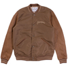 Chevignon Moka Leather Baseball Jacket