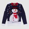 Christmas Navy 3D Carrot Nose Snowman Jumper