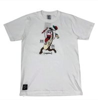 City Fellaz Copenhagen Sneaker Monster Print White T-Shirt