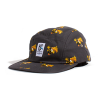 City Fellaz Grey Tuci All Over 5 Panel Cap