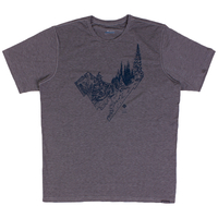 Columbia Charcoal Melange Trail Shaker II Short Sleeve T-Shirt