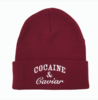 Crooks And Castles Cocaine And Caviar Burgundy Beanie Hat
