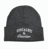 Crooks And Castles Cocaine And Caviar Grey Beanie Hat