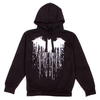 D.C. Comics Black Batman Paint Splatter Hoodie