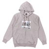DC Shoes Heather Grey Plaid Logo Zip Up Hoodie