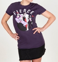 Disney Bad Girl Villains Fierce Purple over sized T-Shirt