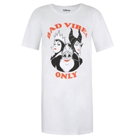 Disney "Bad Vibes Only" White Night Dress